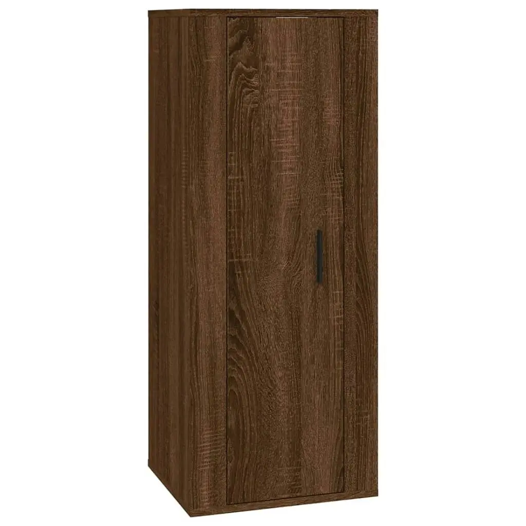 Wall Mounted TV Cabinet Brown Oak 40x34.5x100 cm 816687