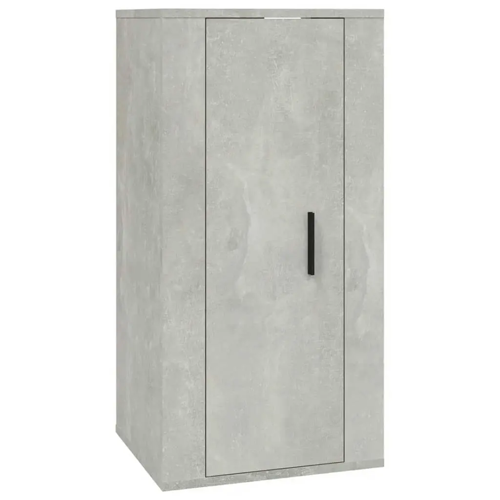 Wall Mounted TV Cabinet Concrete Grey 40x34.5x80 cm 816676