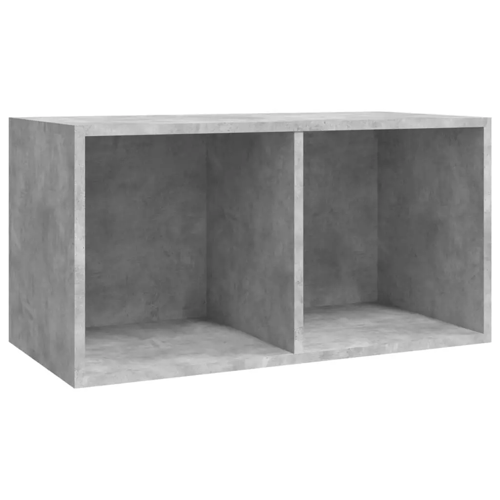 Vinyl Storage Box Concrete Grey 71x34x36 cm Engineered Wood 800121