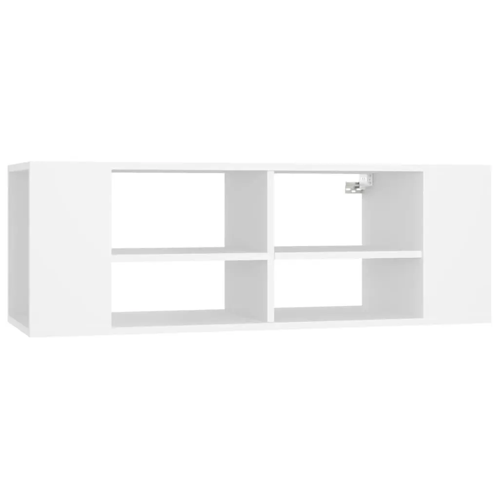 Wall-Mounted TV Cabinet White 102x35x35 cm Engineered Wood 806238