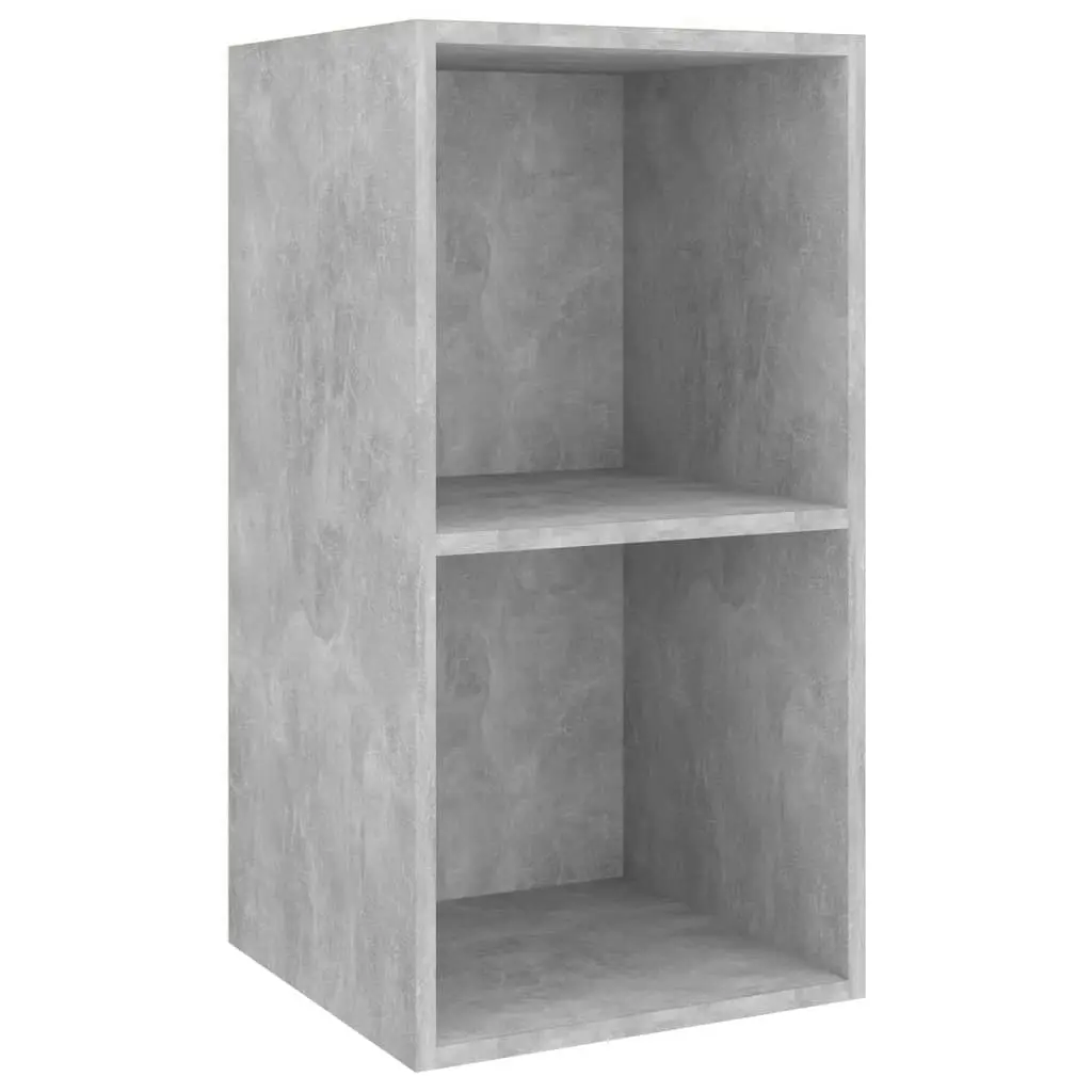 Wall-mounted TV Cabinet Concrete Grey 37x37x72 cm Engineered Wood 805475