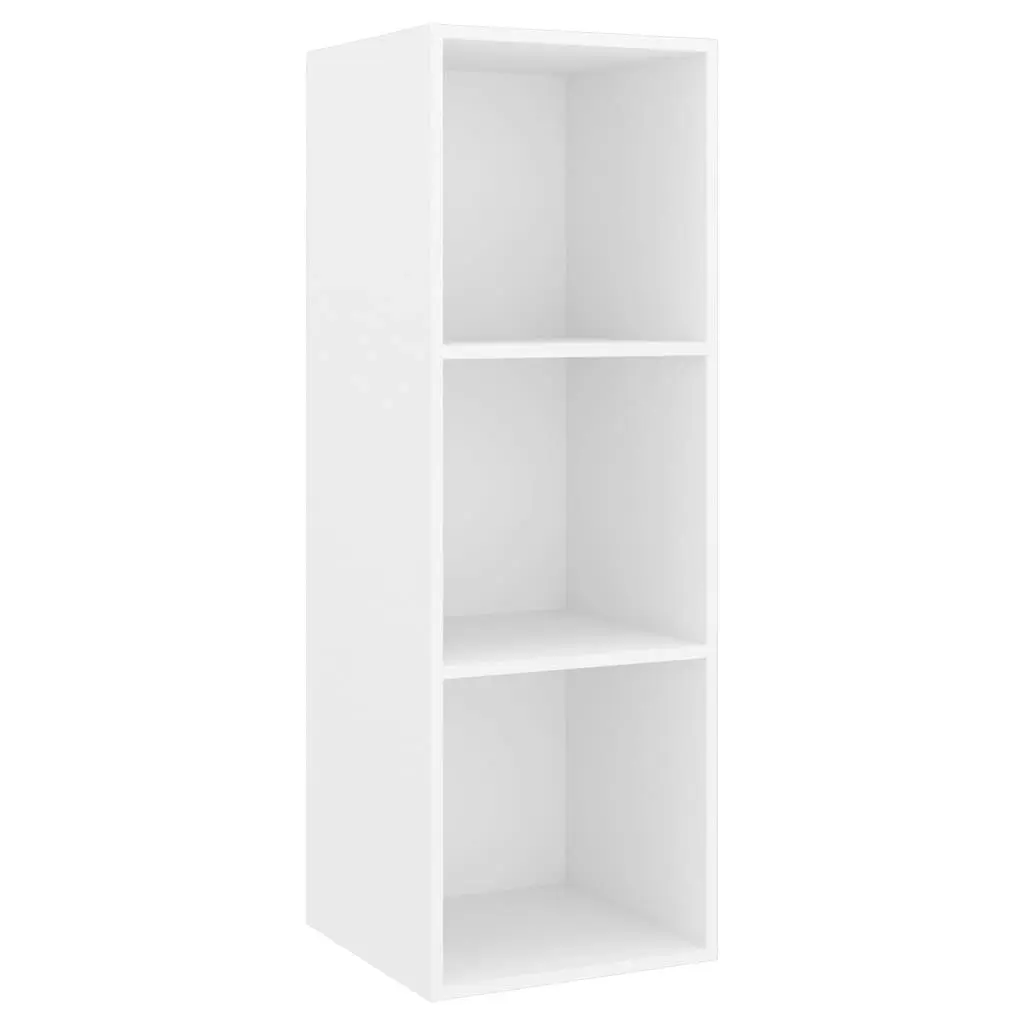 Wall-mounted TV Cabinet White 37x37x107 cm Engineered Wood 805480