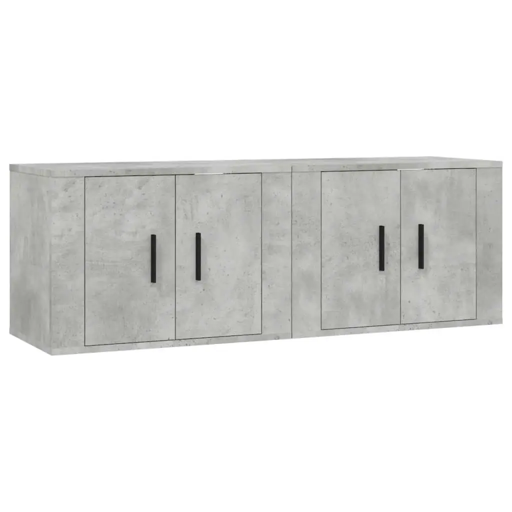 Wall-mounted TV Cabinets 2 pcs Concrete Grey 57x34.5x40 cm 3188338