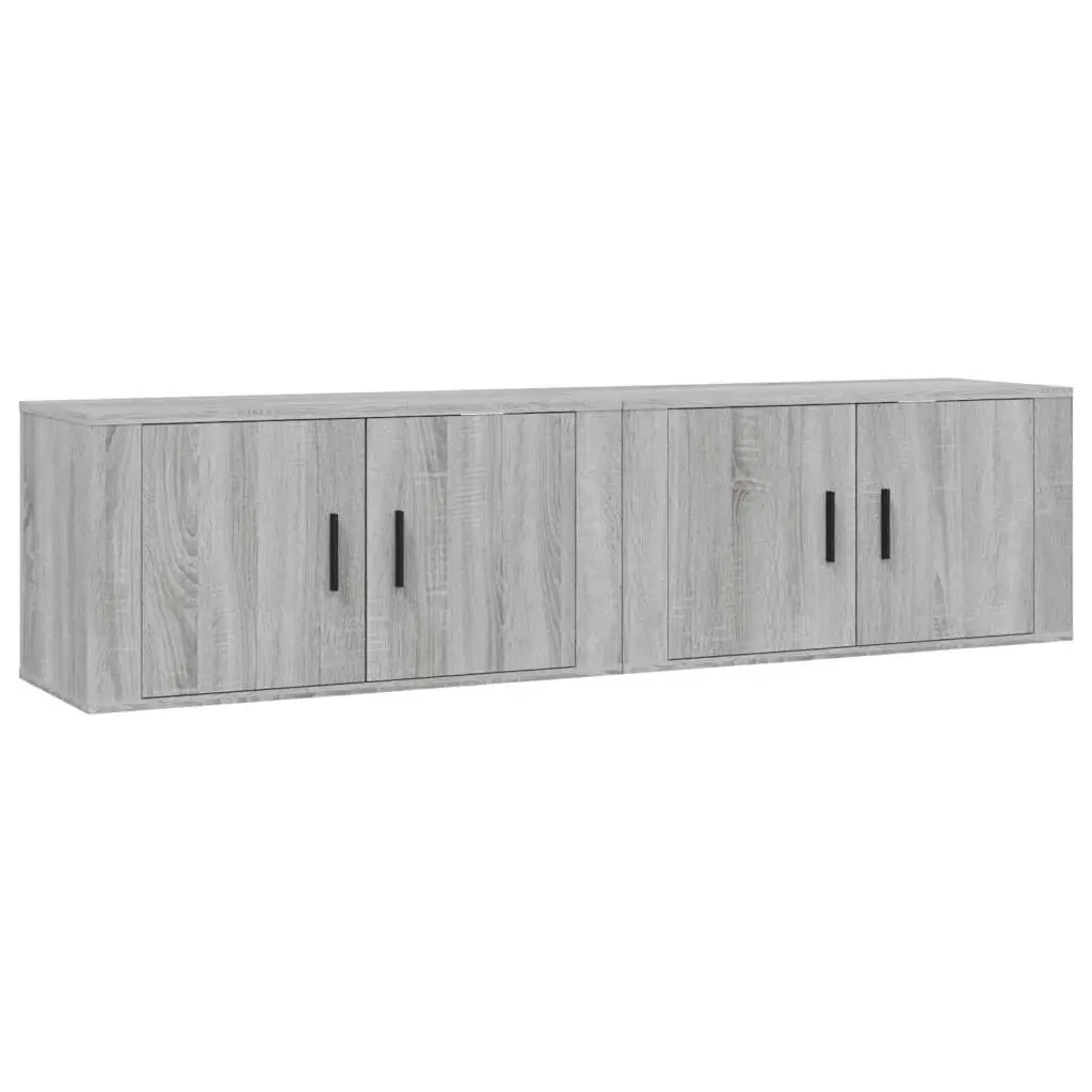 Wall-mounted TV Cabinets 2 pcs Grey Sonoma 80x34.5x40 cm 3188356