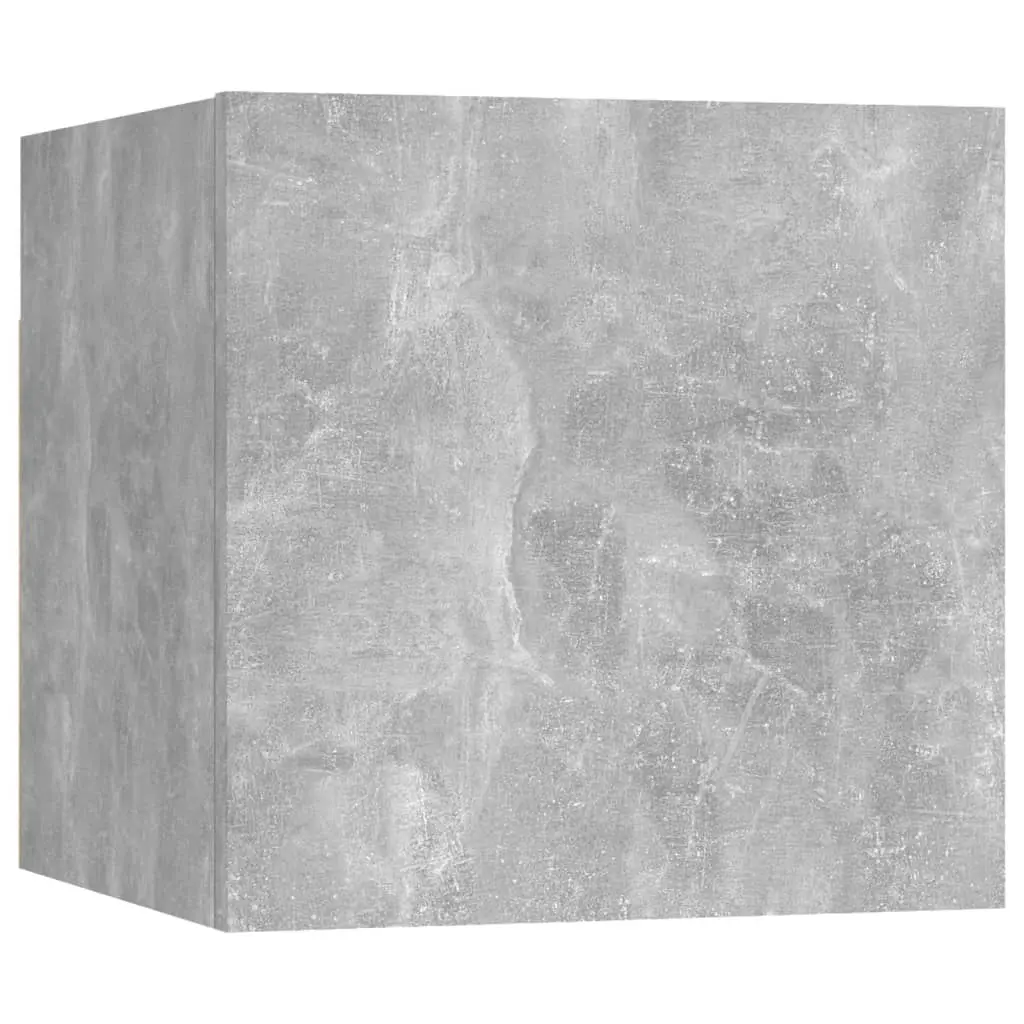 Wall Mounted TV Cabinet Concrete Grey 30.5x30x30 cm 804493