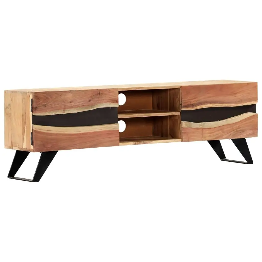 TV Cabinet 140x30x45 cm Solid Acacia Wood 247974