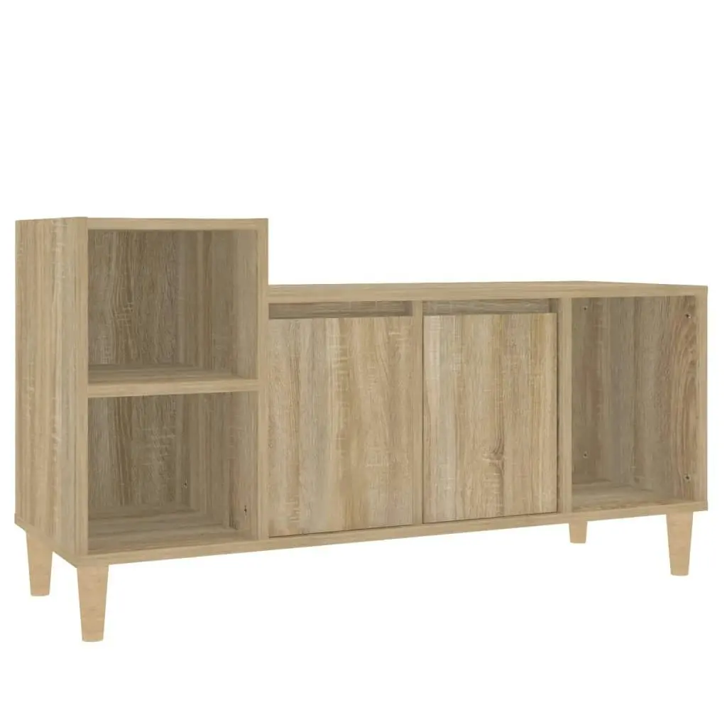 TV Cabinet Sonoma Oak 100x35x55 cm Engineered Wood 821175