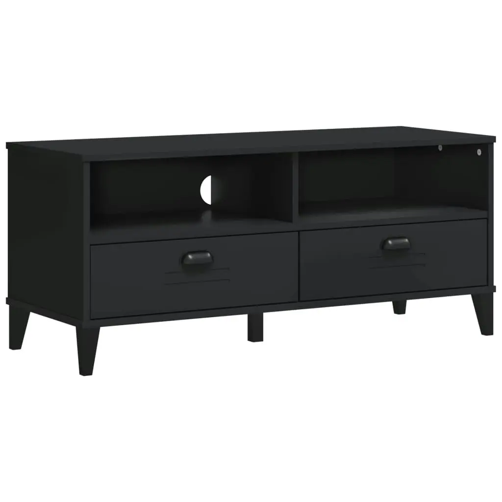 TV Cabinet VIKEN Black Engineered Wood 374930