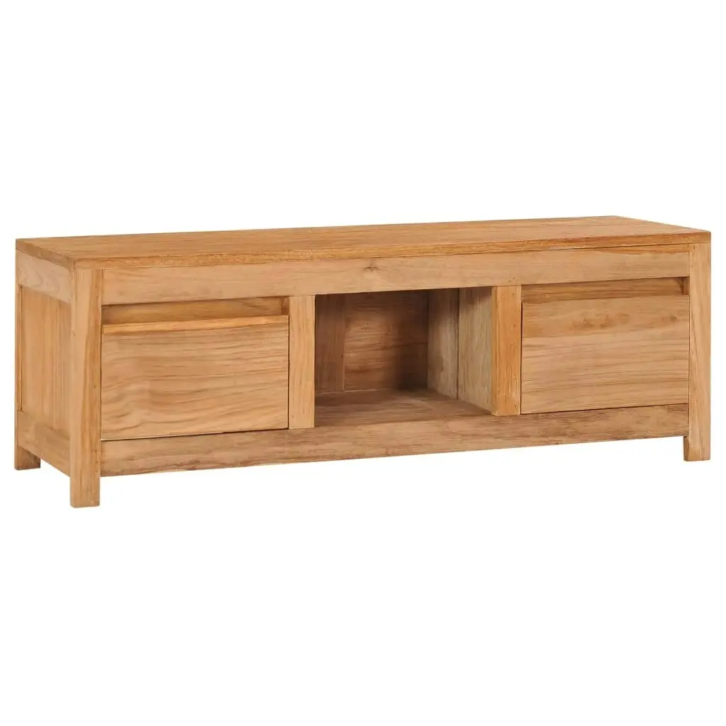 TV Cabinet 100x30x35 cm Solid Teak Wood 288900