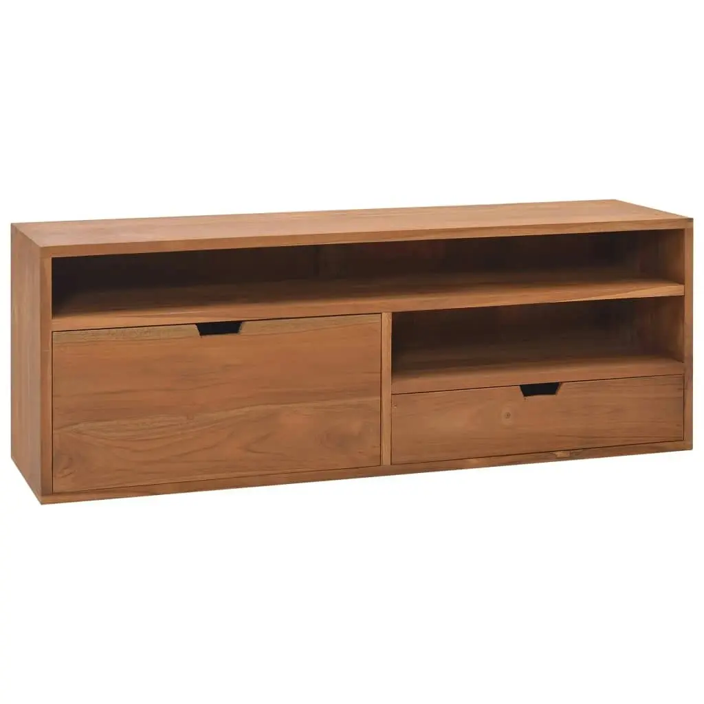 TV Cabinet 110x30x40 cm Solid Teak Wood 326119