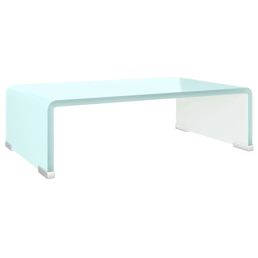 TV Stand/Monitor Riser Glass Green 40x25x11 cm 244142