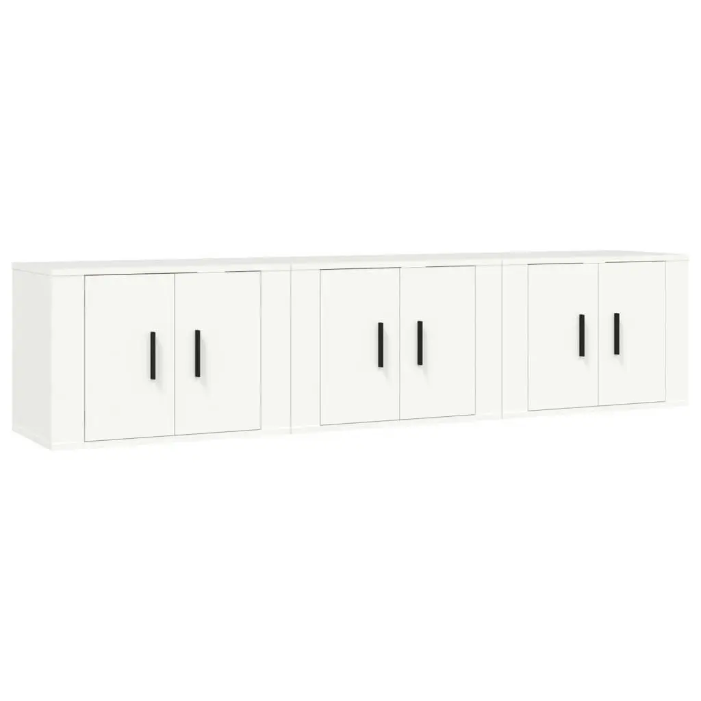 Wall-mounted TV Cabinets 3 pcs White 57x34.5x40 cm 3188342