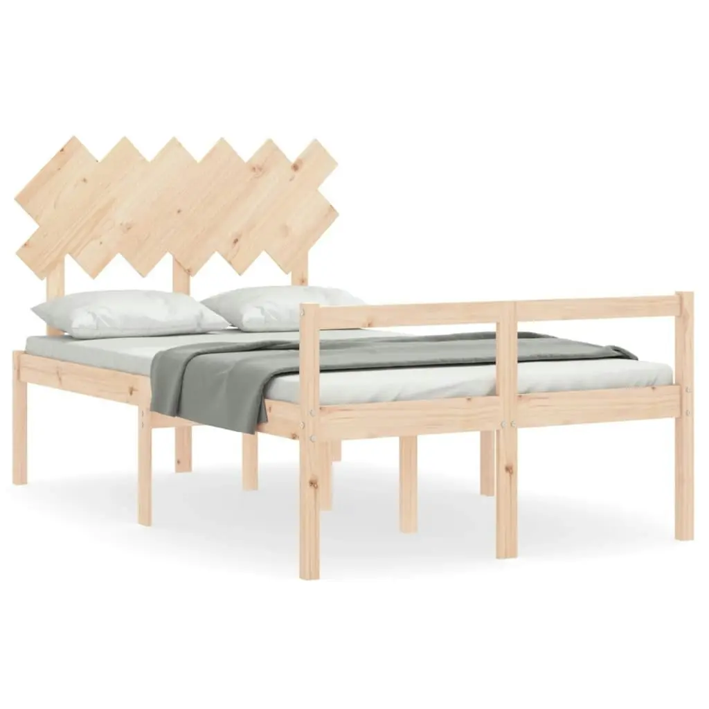 Senior Bed without Mattress 135x190 cm Solid Wood 3195521