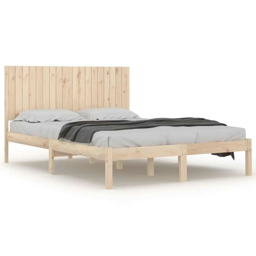 Bed Frame without Mattress 183x203 cm King Solid Wood 3104428