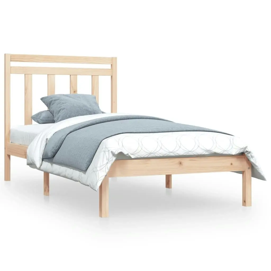 Bed Frame Solid Wood 92x187 cm Single Size 3105215