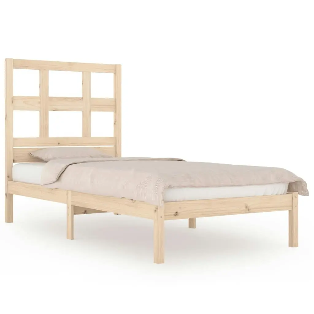 Bed Frame without Mattress 90x190 cm Solid Wood Pine 3104443