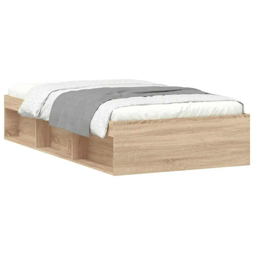 Bed Frame Sonoma Oak 92x187 cm Single Size 3203840