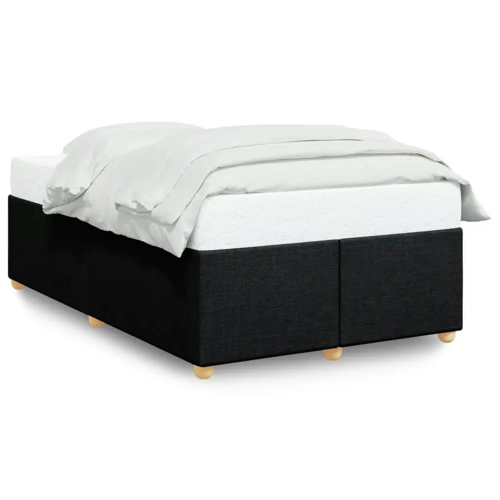 Bed Frame without Mattress Black Double Fabric 3284787