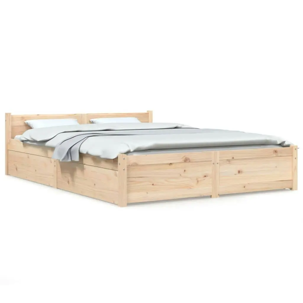 Bed Frame without Mattress with Drawers 150x200 cm 3103564