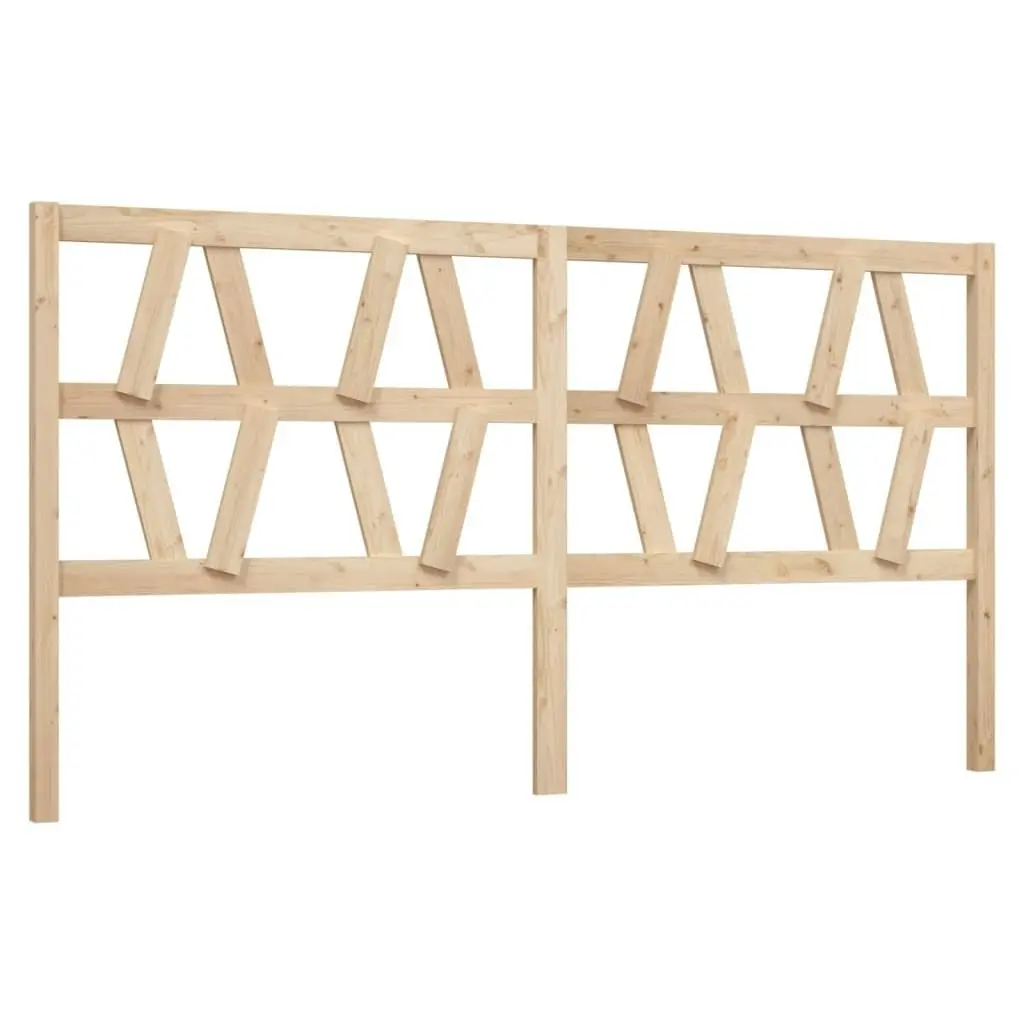 Bed Headboard 186 cm Solid Wood Pine 818635