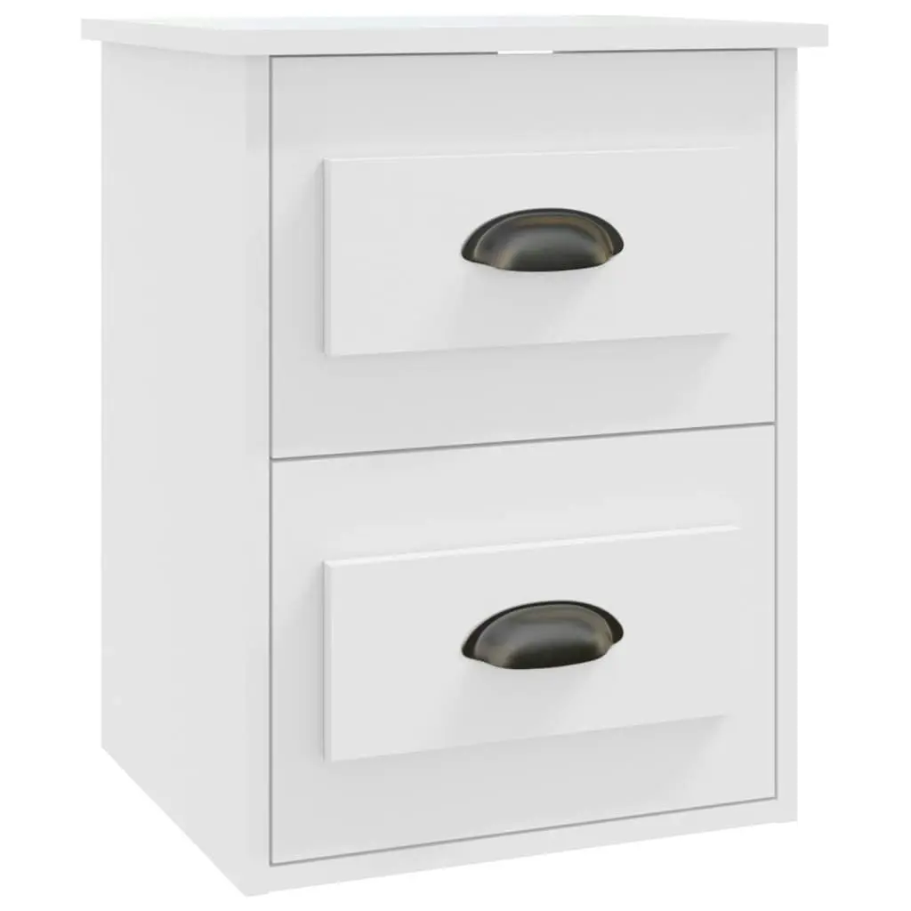 Wall-mounted Bedside Cabinet White 41.5x36x53cm 816392