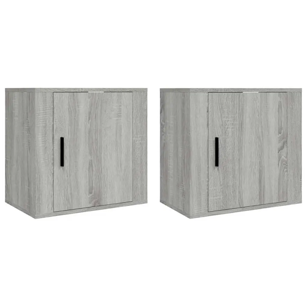 Wall-mounted Bedside Cabinets 2 pcs Grey Sonoma 50x30x47 cm 816877