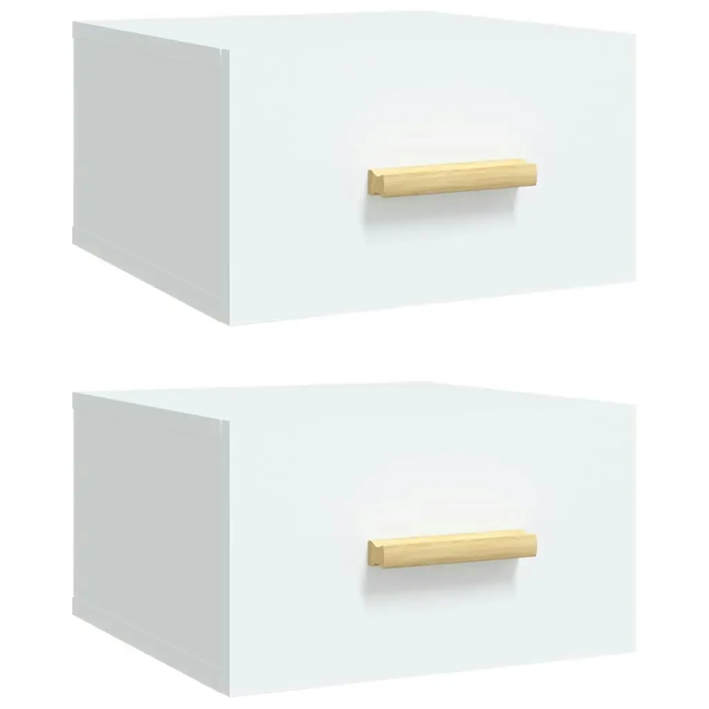 Wall-mounted Bedside Cabinets 2 pcs White 35x35x20 cm 812835