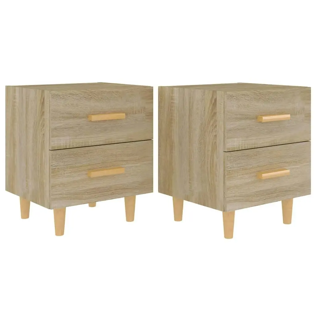 Bed Cabinets 2 pcs Sonoma Oak 40x35x47.5 cm 811977