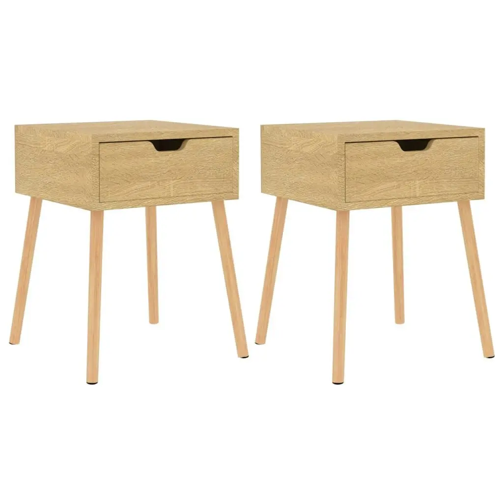 Bedside Cabinets 2 pcs Sonoma Oak 40x40x56 cm Engineered Wood 326802