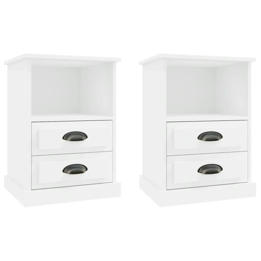 Bedside Cabinets 2 pcs White 43x36x60 cm 816329