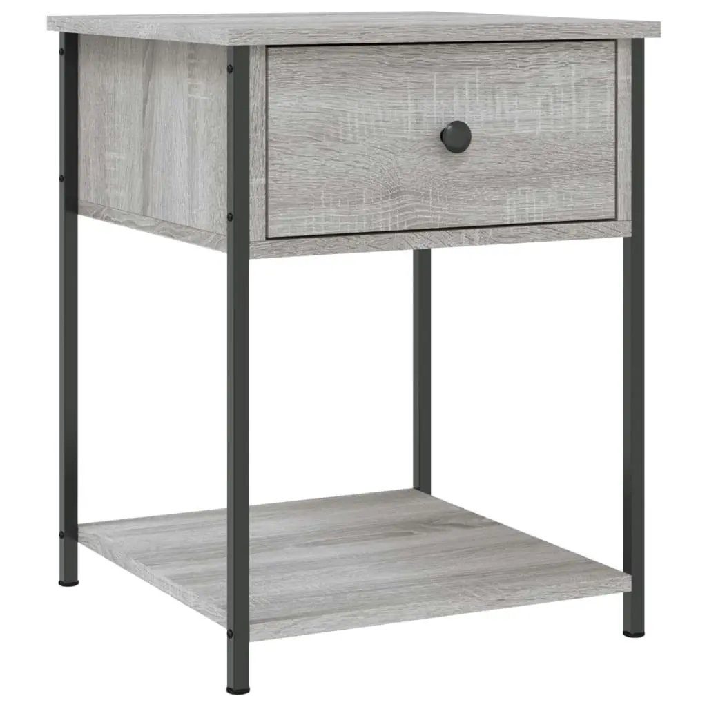 Bedside Table Grey Sonoma 44x45x58 cm Engineered Wood 825849