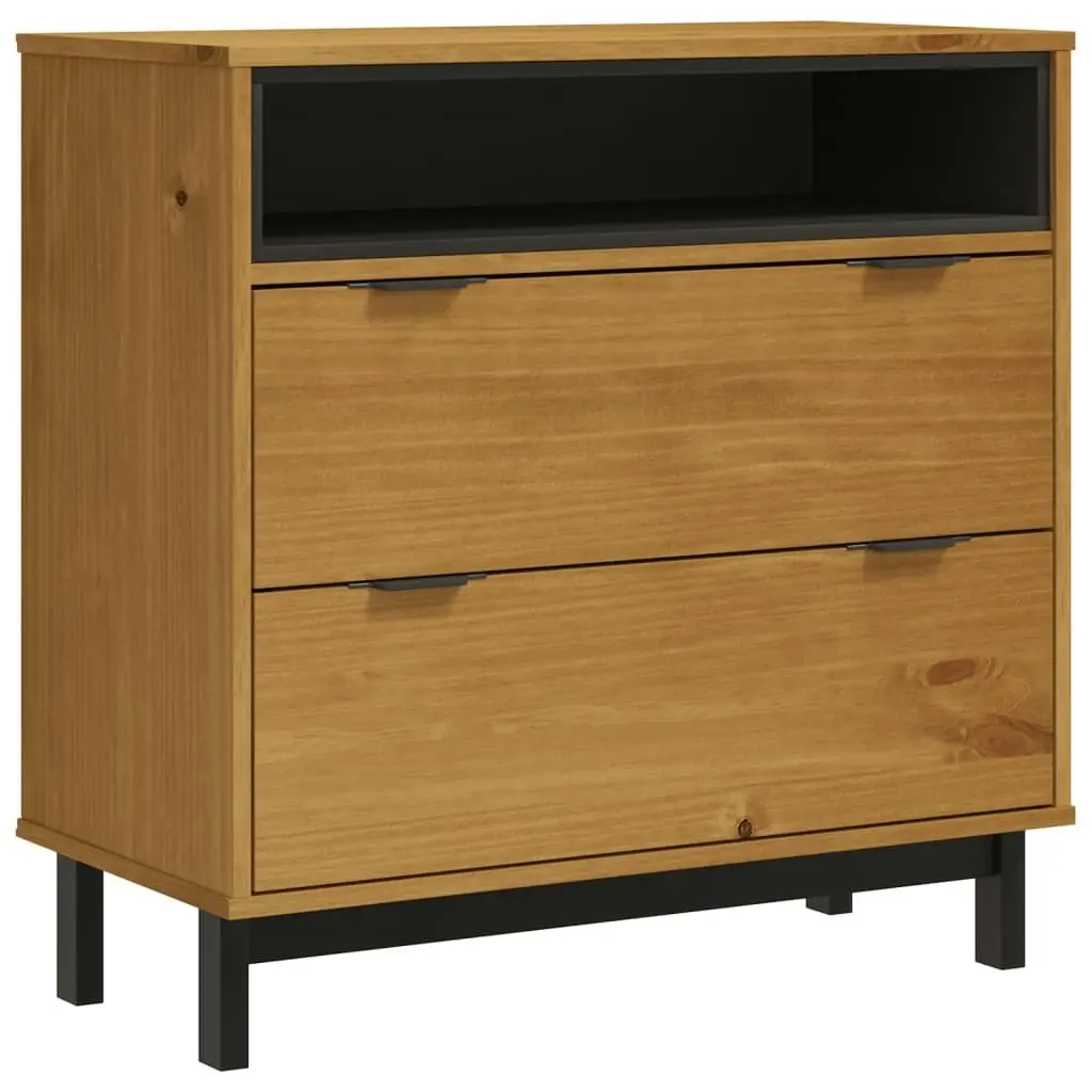 Drawer Cabinet FLAM 80x40x80 cm Solid Wood Pine 357815