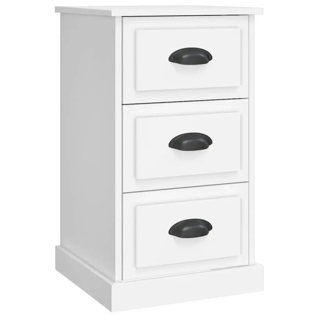 Bedside Cabinet White 39x39x67 cm Engineered Wood 816160