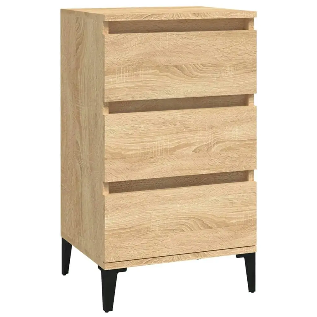 Bedside Cabinet Sonoma Oak 40x35x70 cm Engineered Wood 819671