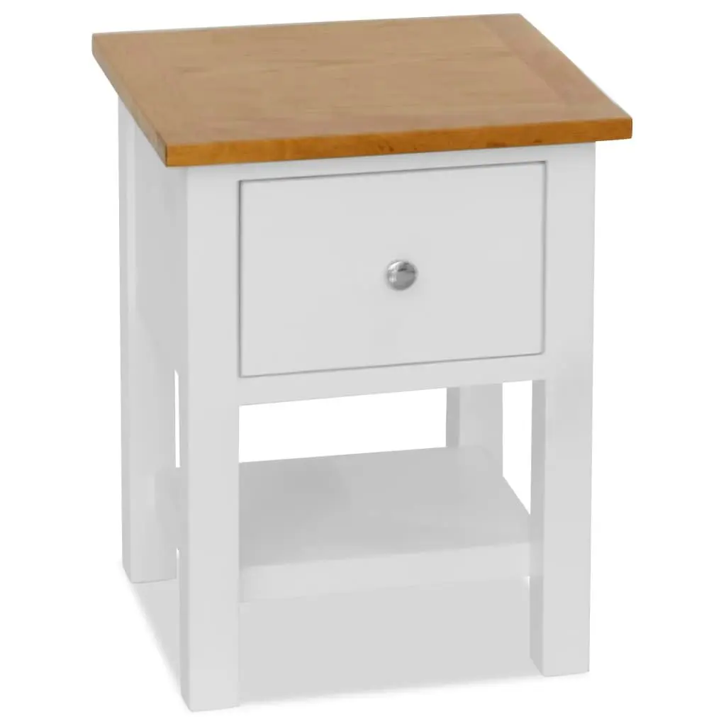 Nightstand 36x30x47 cm Solid Oak Wood 247121