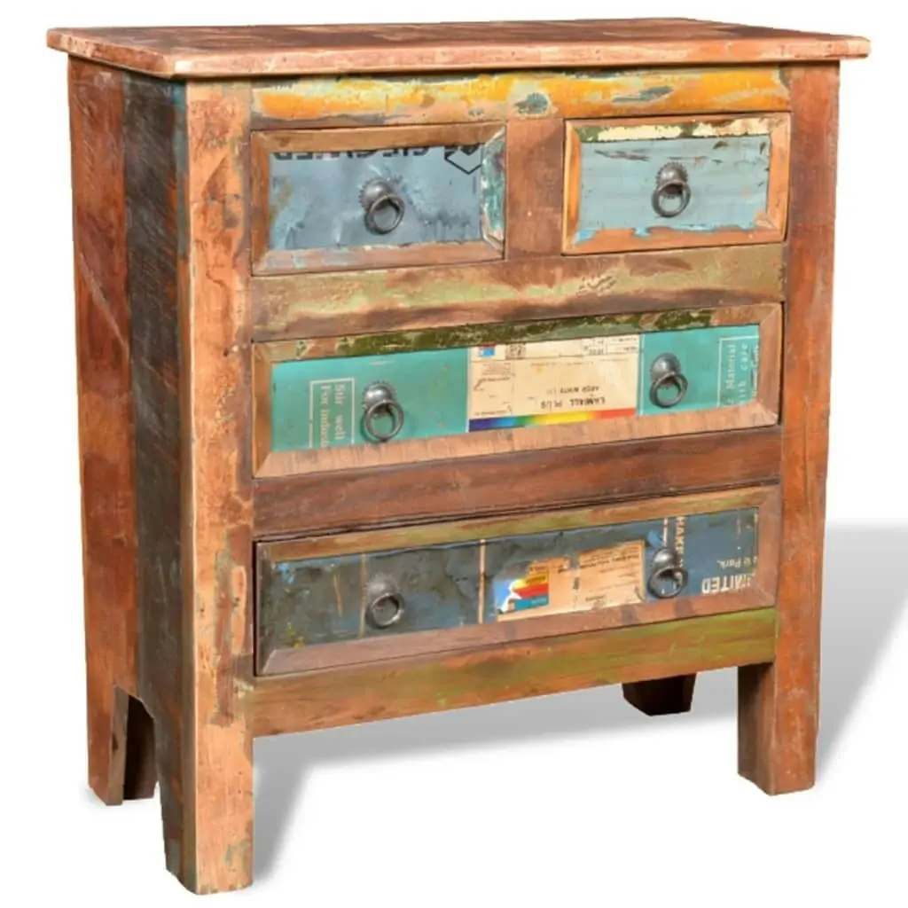 Reclaimed Cabinet Solid Wood with 4 Drawers 241136