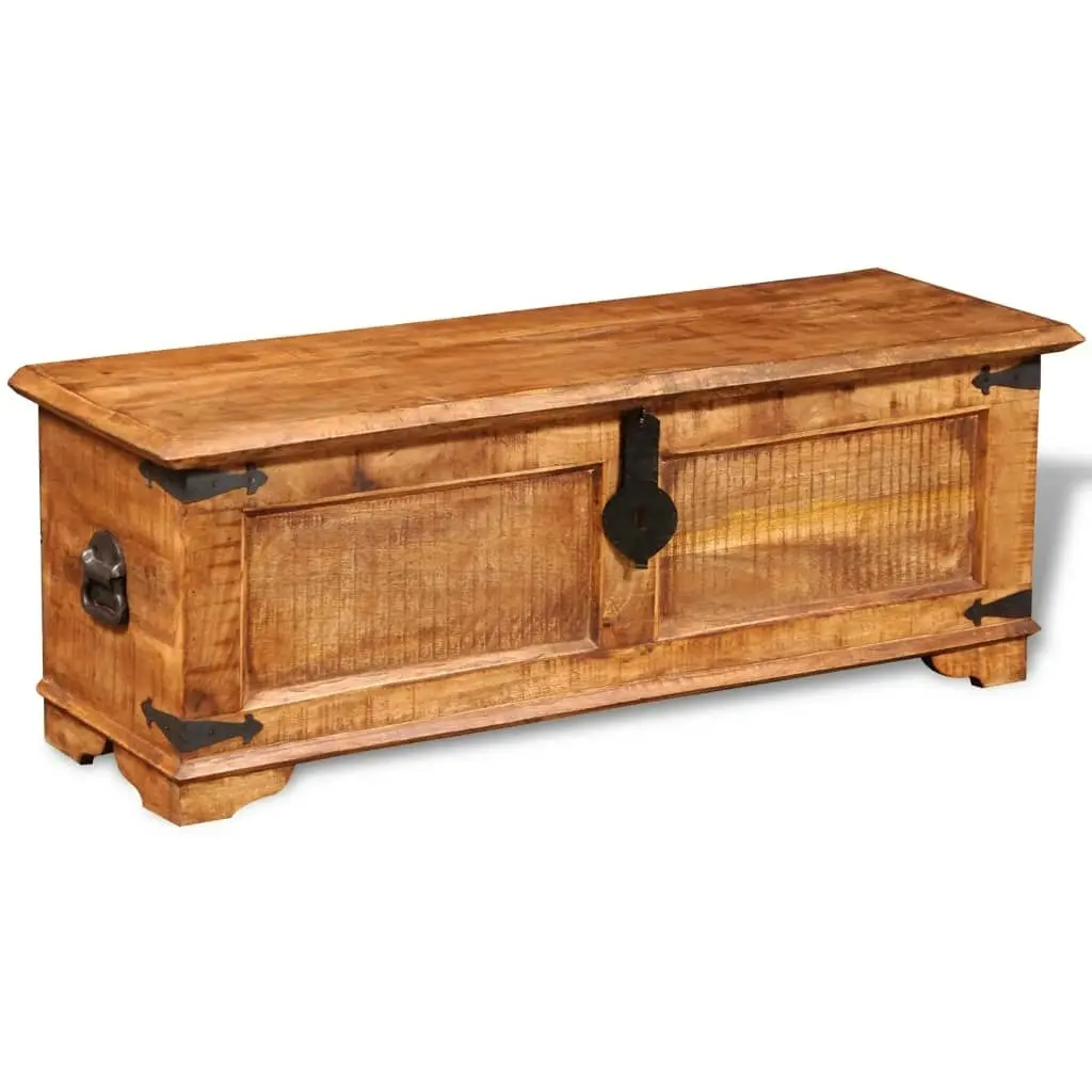 Storage Chest Rough Mango Wood 241635