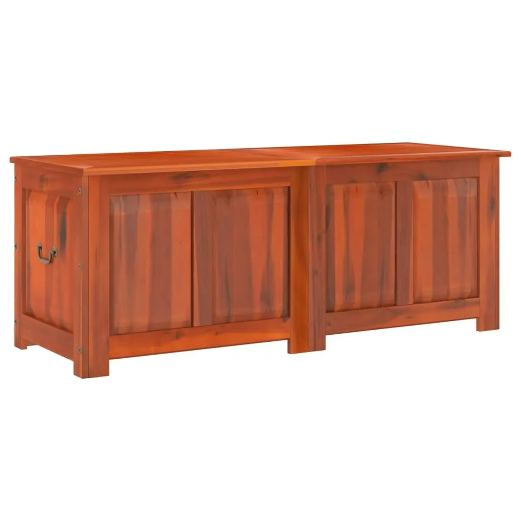 Storage Chest with Lid Brown Solid Wood Acacia 364917