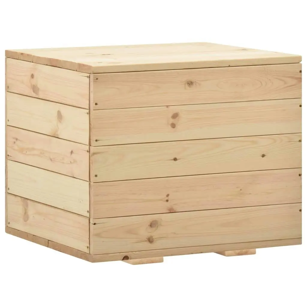 Storage Box 60x54x50.7 cm Solid Pine Wood 288581