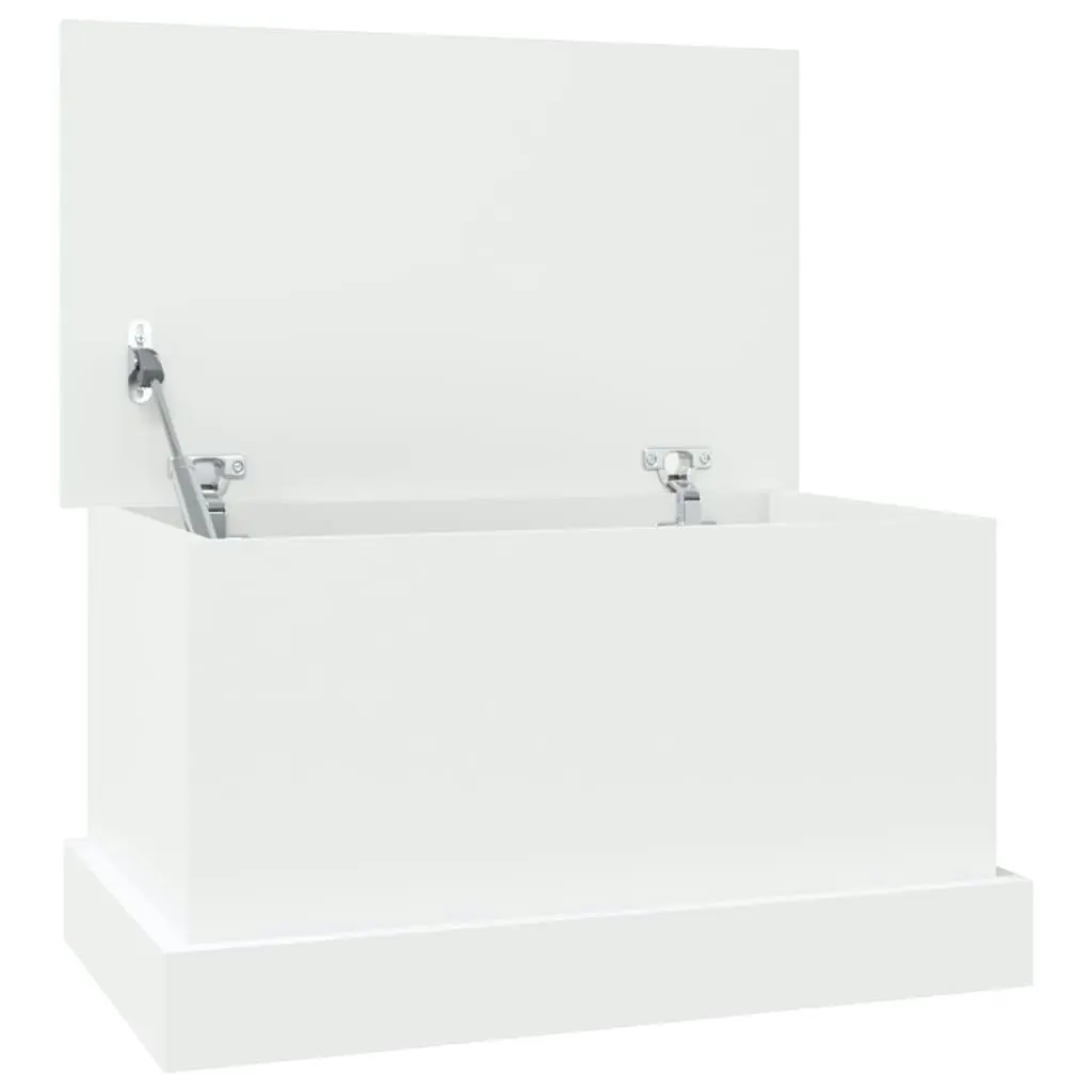 Storage Box White 50x30x28 cm Engineered Wood 816496