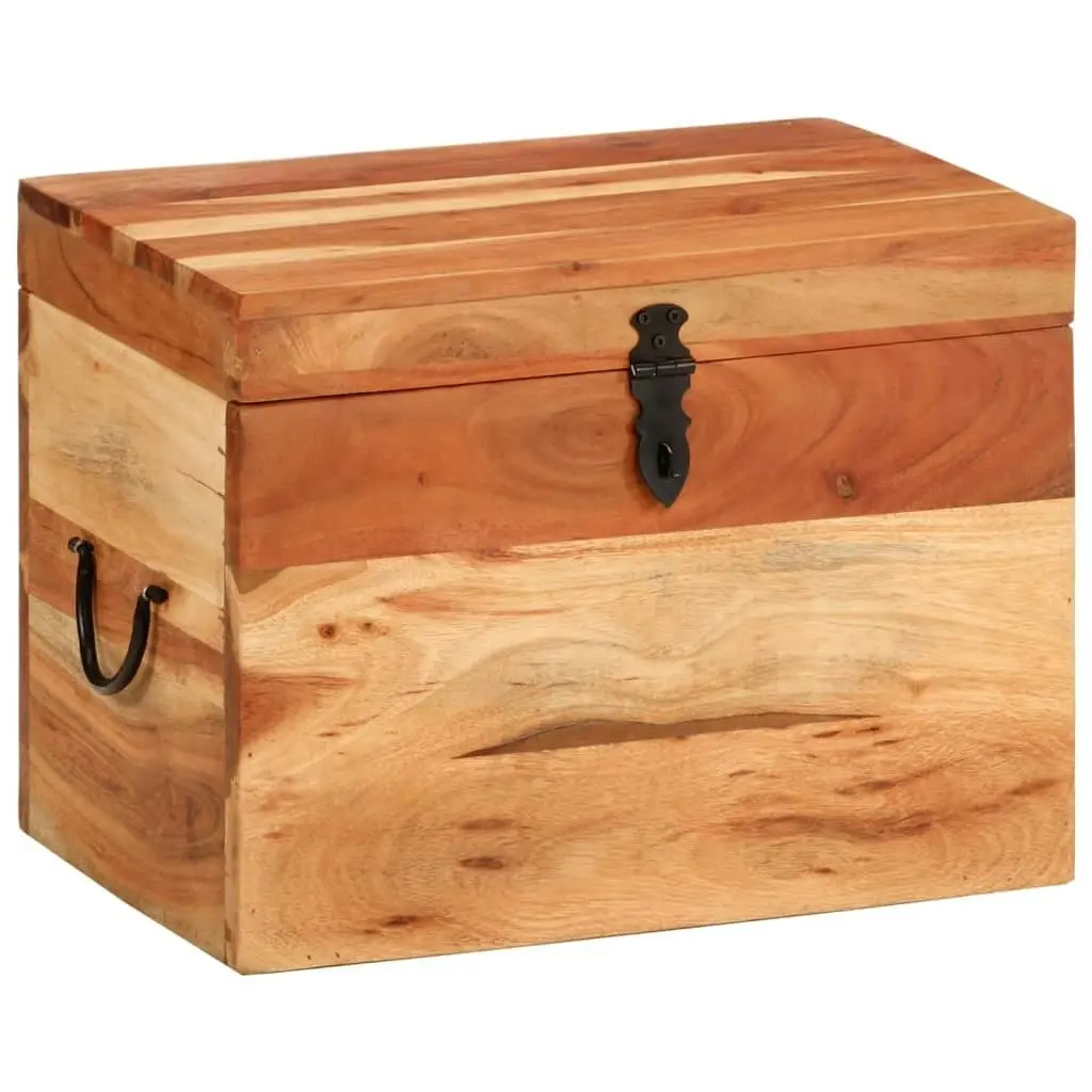 Storage Box 39x28x31 cm Solid Wood Acacia 338482