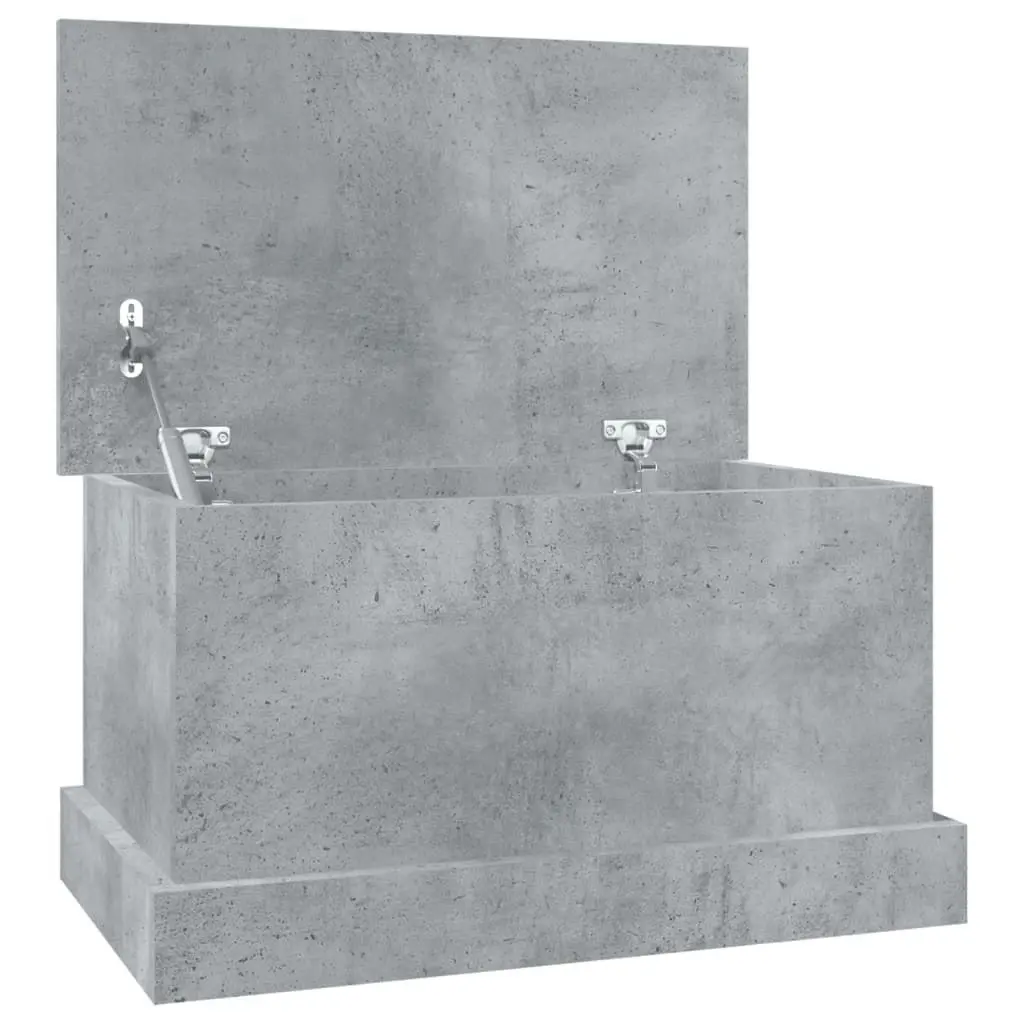 Storage Box Concrete Grey 50x30x28 cm Engineered Wood 816500