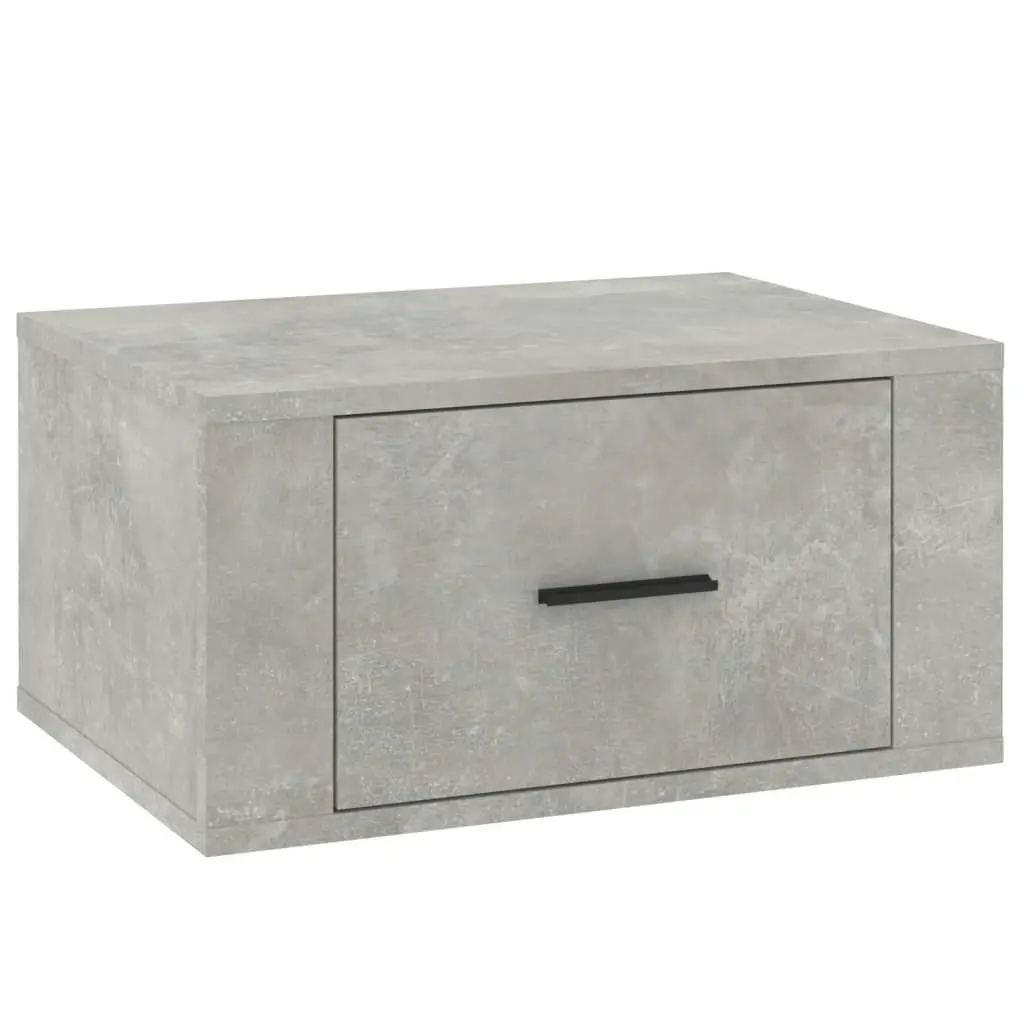 Wall-mounted Bedside Cabinet Concrete Grey 50x36x25 cm 816848