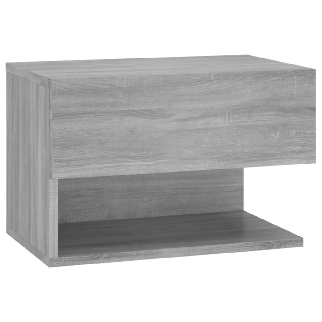 Wall-mounted Bedside Cabinet Grey Sonoma 816948