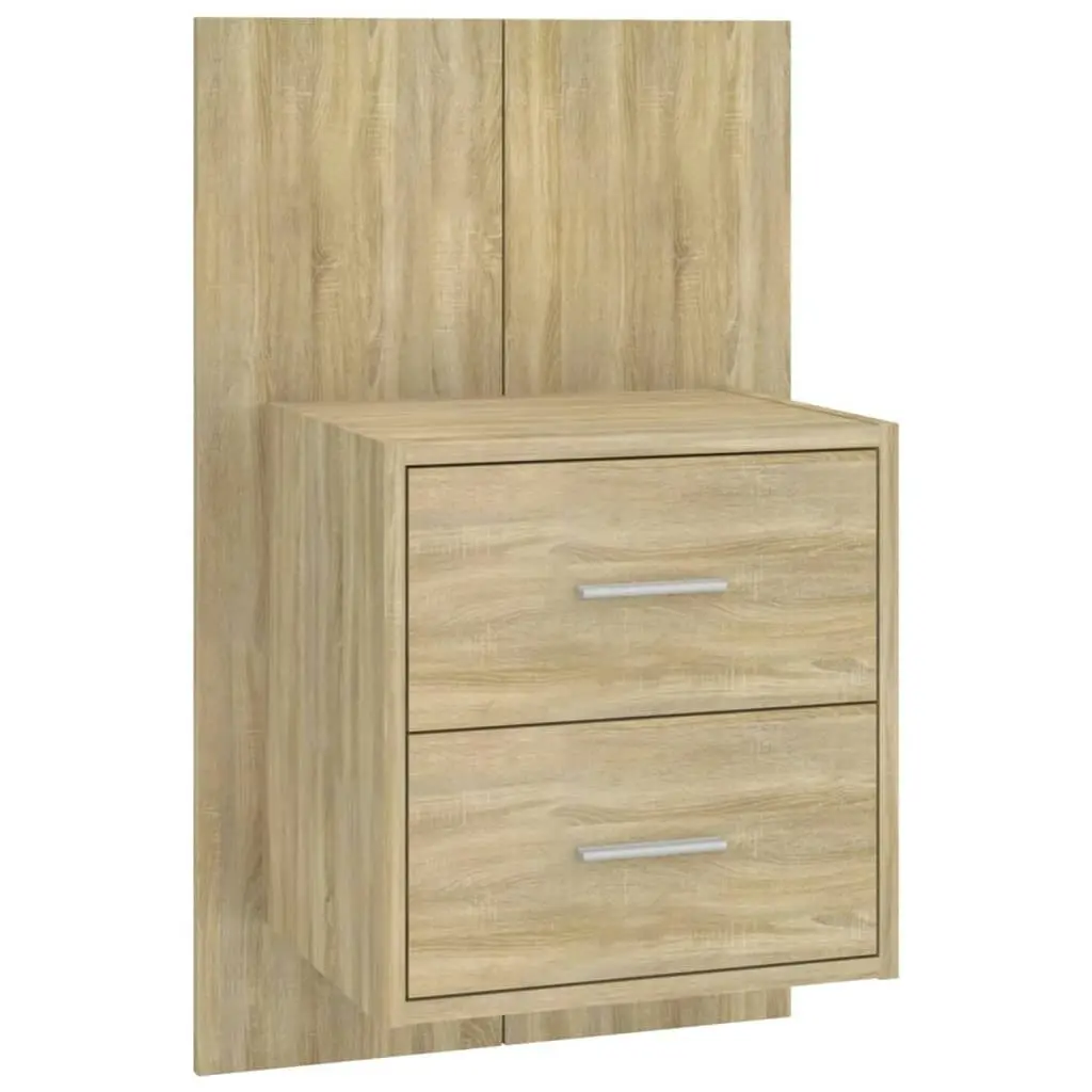 Wall-mounted Bedside Cabinet Sonoma Oak 810995