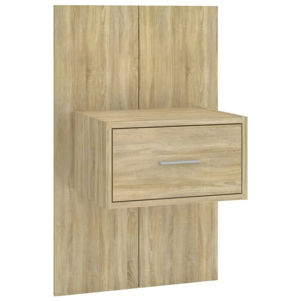 Wall-mounted Bedside Cabinet Sonoma Oak 810977