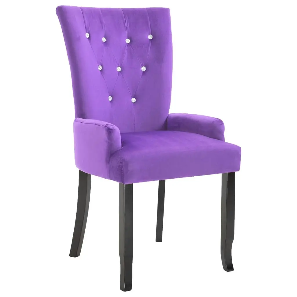 Armchair Purple Velvet 322938