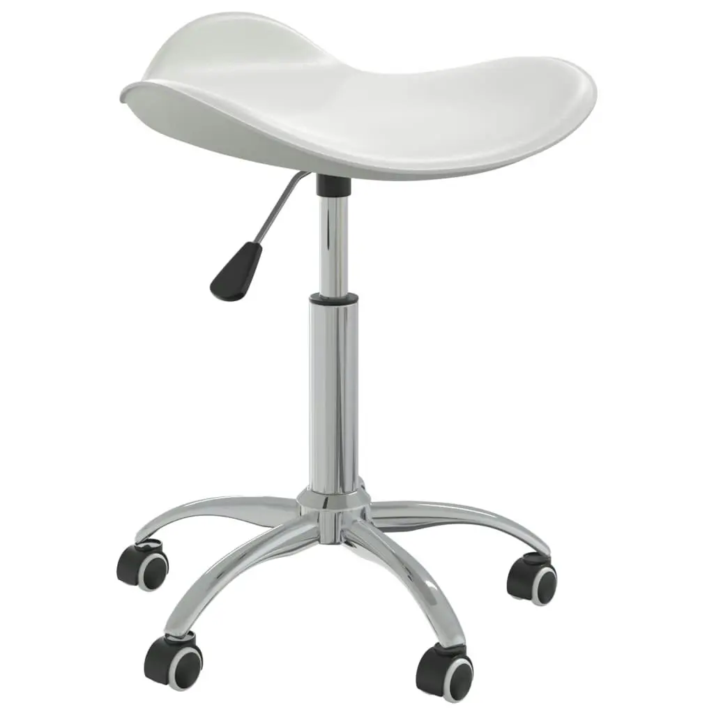 Swivel Dining Chair White Faux Leather 3088565