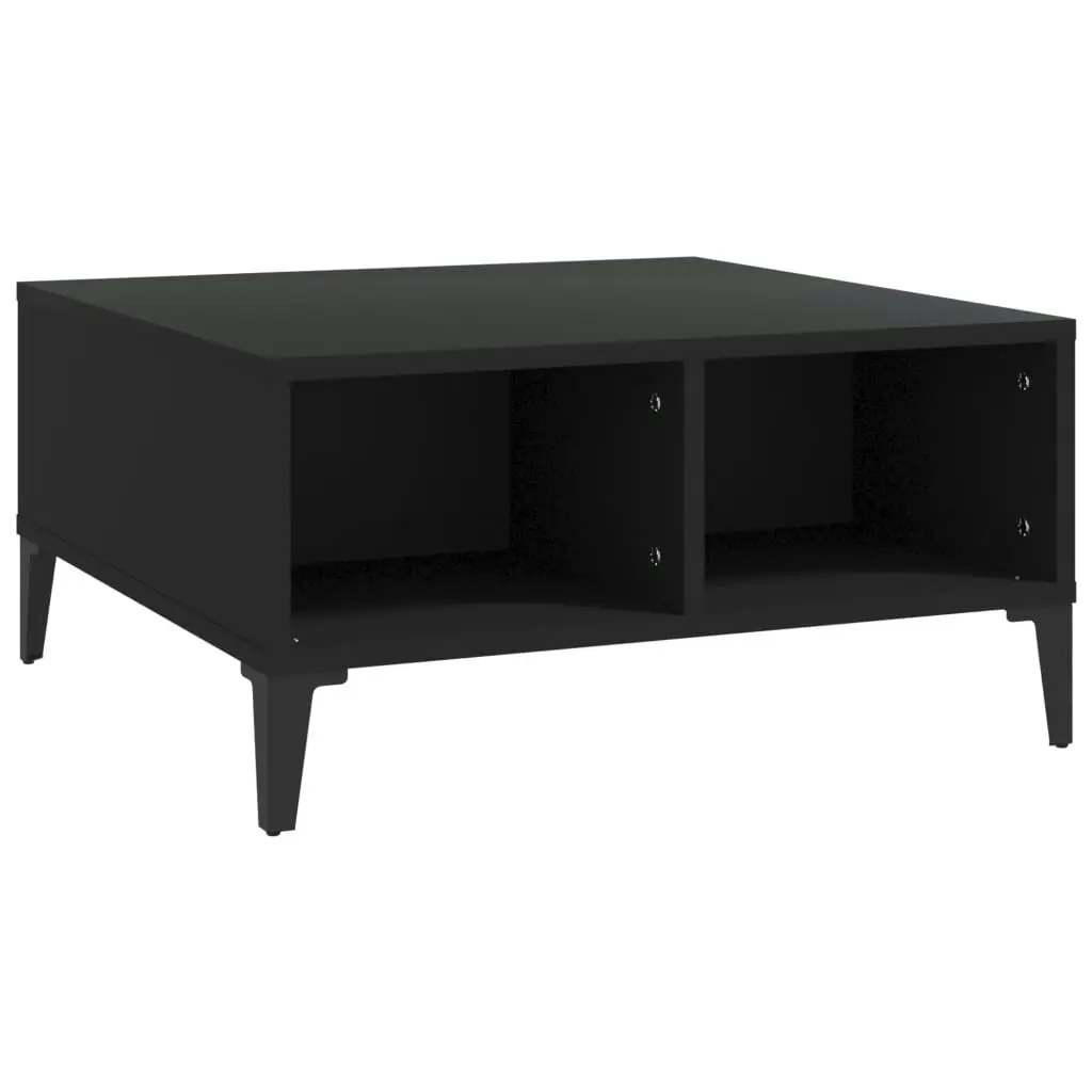 Coffee Table Black 60x60x30 cm Engineered Wood 805987