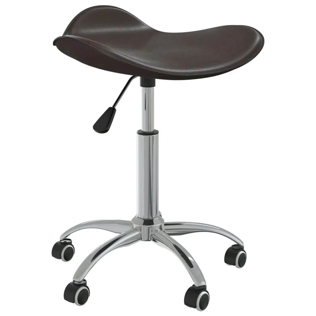 Office Chair Brown Faux Leather 3088558